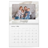 Moderne Waterverf Splash Familie Foto 2024 Kalender (Jan 2026)