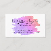 Moderne Waterverf Splash-Visitekaartje Visitekaartje (Voorkant)