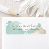 Moderne Waterverf Splashes Etiket (Insitu)