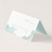 Moderne Waterverf Splashes Wedding Kaart (Voorkant)