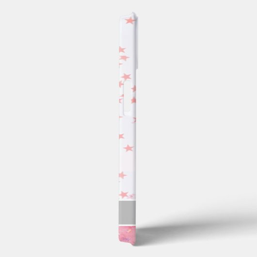 Moderne Waterverf Sterren Roze Case-Mate iPhone Case (Achterkant / Rechts)
