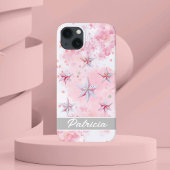 Moderne Waterverf Sterren Roze Case-Mate iPhone Case