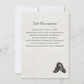 Moderne Waterverf Suit Groomsman-voorstel Verzoek Kaart (Achterkant)