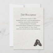 Moderne Waterverf Suit Groomsman-voorstel Verzoek Kaart (Achterkant)