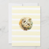 Moderne Waterverf Sweet Bee Baby shower Kaart (Achterkant)