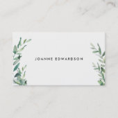 Moderne waterverf tak krans professional visitekaartje (Voorkant)