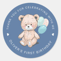 Moderne Waterverf Teddybeer Verjaardag