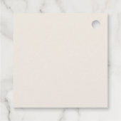 Moderne Waterverf Terracotta Desert Boho Bruiloft Bedankjes Labels (Achterkant)