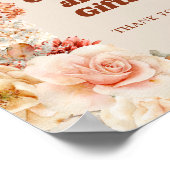 Moderne waterverf terracotta rode kaarten en gesch poster (Hoek)