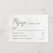 Moderne Waterverf textuur bruiloft RSVP (Voorkant / Achterkant)