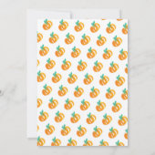 Moderne Waterverf Tiny Pumpkins Baby shower Kaart (Achterkant)