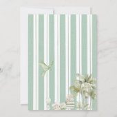 Moderne Waterverf Tropisch Strand Palm Serenity Sa Kaart (Achterkant)