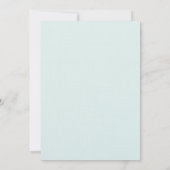 Moderne Waterverf Tropische Beach Wave Aqua Weddin Kaart (Achterkant)