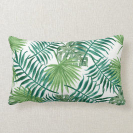 Moderne waterverf tropische bladeren kussen