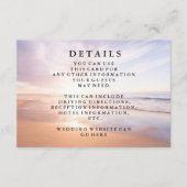 Moderne Waterverf Tropische zon Huwelijksinformati Informatiekaartje (Voorkant)