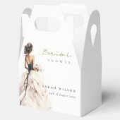 Moderne Waterverf Trouwjurk Vrijgezellenfeest Bedankdoosjes (Geopend)