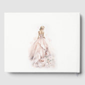 Moderne Waterverf Trouwjurk Vrijgezellenfeest Gastenboek (Achterkant)