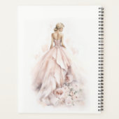 Moderne Waterverf Trouwjurk Vrijgezellenfeest Planner (Achterkant)