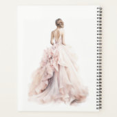 Moderne Waterverf Trouwjurk Vrijgezellenfeest Planner (Achterkant)