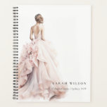 Moderne Waterverf Trouwjurk Vrijgezellenfeest Planner<br><div class="desc">Als u nog meer aanpassingen nodig hebt,  kunt u mij op yellowfebstudio@gmail.com vrij klikken.</div>