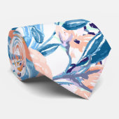 Moderne waterverf tuinschilfers stropdas (Opgerold)