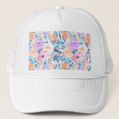 Moderne waterverf tuinschilfers trucker pet (Voorkant)