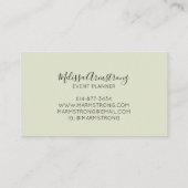 Moderne Waterverf Tulps Visitekaartje (Achterkant)