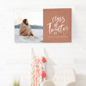 Moderne waterverf typografie afstuderen fotokoffie spandoek (Insitu)