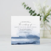 Moderne Waterverf | Uitnodiging tot het uitzenden  (Staand voorkant)