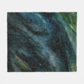 Moderne Waterverf, universeel met handschilderde m Fleece Deken (Voorkant (Horizontaal))