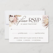Moderne Waterverf van Bohemen RSVP Kaartje (Voorkant)