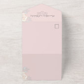 Moderne Waterverf van de Griekse legant — Floral Q All In One Uitnodiging (Buitenkant)