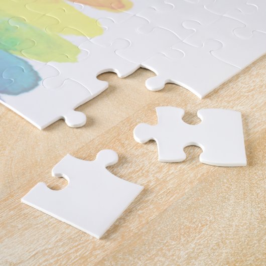 Moderne waterverf van de lichtregenboog legpuzzel (Zijkant)
