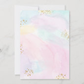 Moderne Waterverf van de regenboog van de Pastel Kaart (Achterkant)