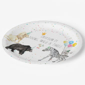 Moderne Waterverf van eenvoudige partijdieren Papieren Bordje (Gekanteld)