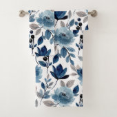 Moderne Waterverf van flora en fauna Bad Handdoek (Insitu)