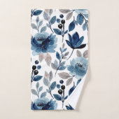 Moderne Waterverf van flora en fauna Bad Handdoek (Handdoek)