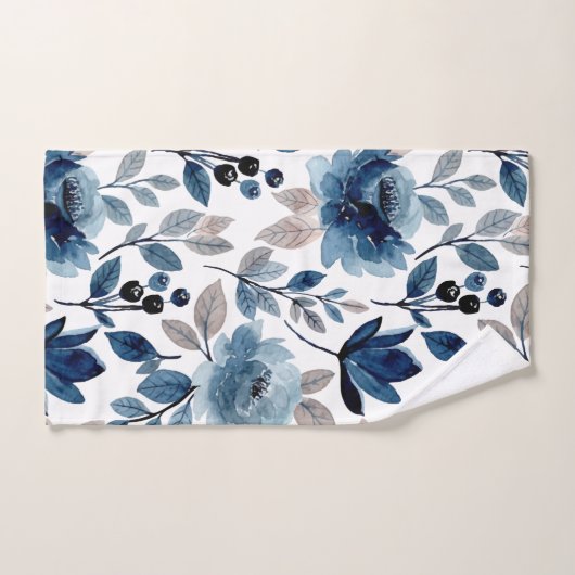 Moderne Waterverf van flora en fauna Bad Handdoek (Handdoek)