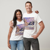 Moderne waterverf van gekleurde sneeuwbomen t-shirt (Unisex)