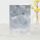 Moderne Waterverf van het Night Sky Kaart (Gele Bloem)