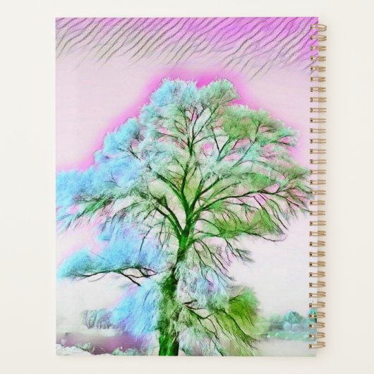 Moderne waterverf van het notitieboek van gekleurd (Achterkant)