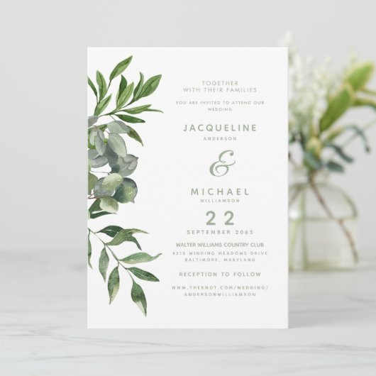 Moderne Waterverf van het Ontwerp Kaart (Staand voorkant)