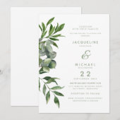 Moderne Waterverf van het Ontwerp Kaart (Voorkant / Achterkant)