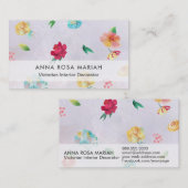 *~*  Moderne Waterverf van het Patroon van het Roo Visitekaartje (Voorkant / Achterkant)