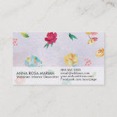 *~*  Moderne Waterverf van het Patroon van het Roo Visitekaartje (Achterkant)