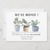 Moderne Waterverf van Potted Planten Aankondiging (Voorkant)