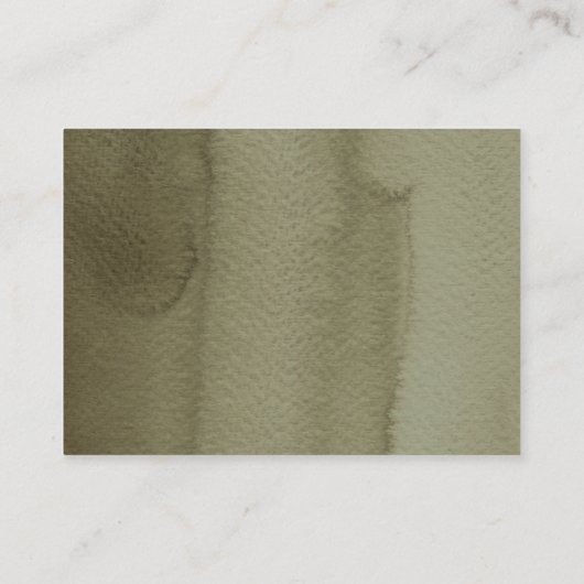 Moderne Waterverf van Sinaasappel en bloemen Informatiekaartje (Achterkant)