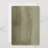 Moderne Waterverf van Sinaasappel en bloemen Save The Date (Achterkant)