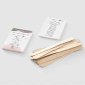 Moderne Waterverf van tuinen Handwaaier (Niet-gemonteerd)