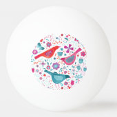 Moderne Waterverf van vogelpest Pingpongbal (Voorkant)
